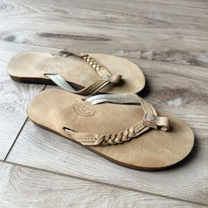 Rainbow Tan Sandals Flip Flops